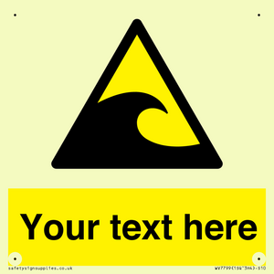 Custom warning tsunami hazard zone